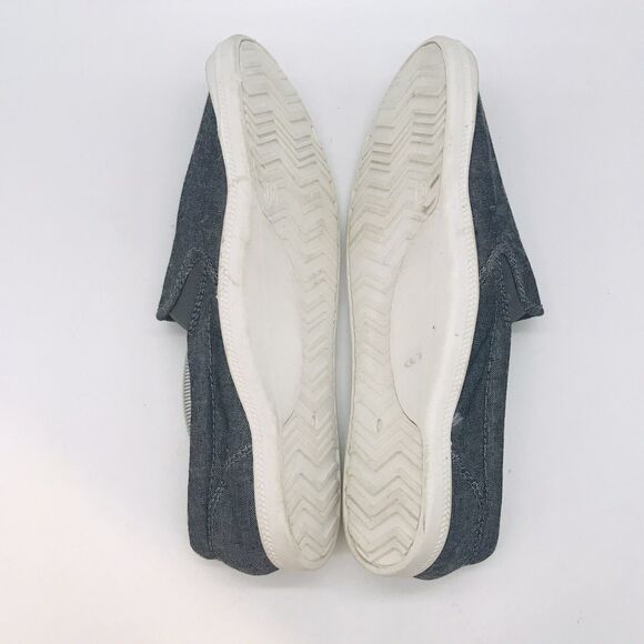 Mad Love Target Slip On Canvas Loafers Women's 10 Chambray Gray Comfort Shoes - Picture 7 of 11
